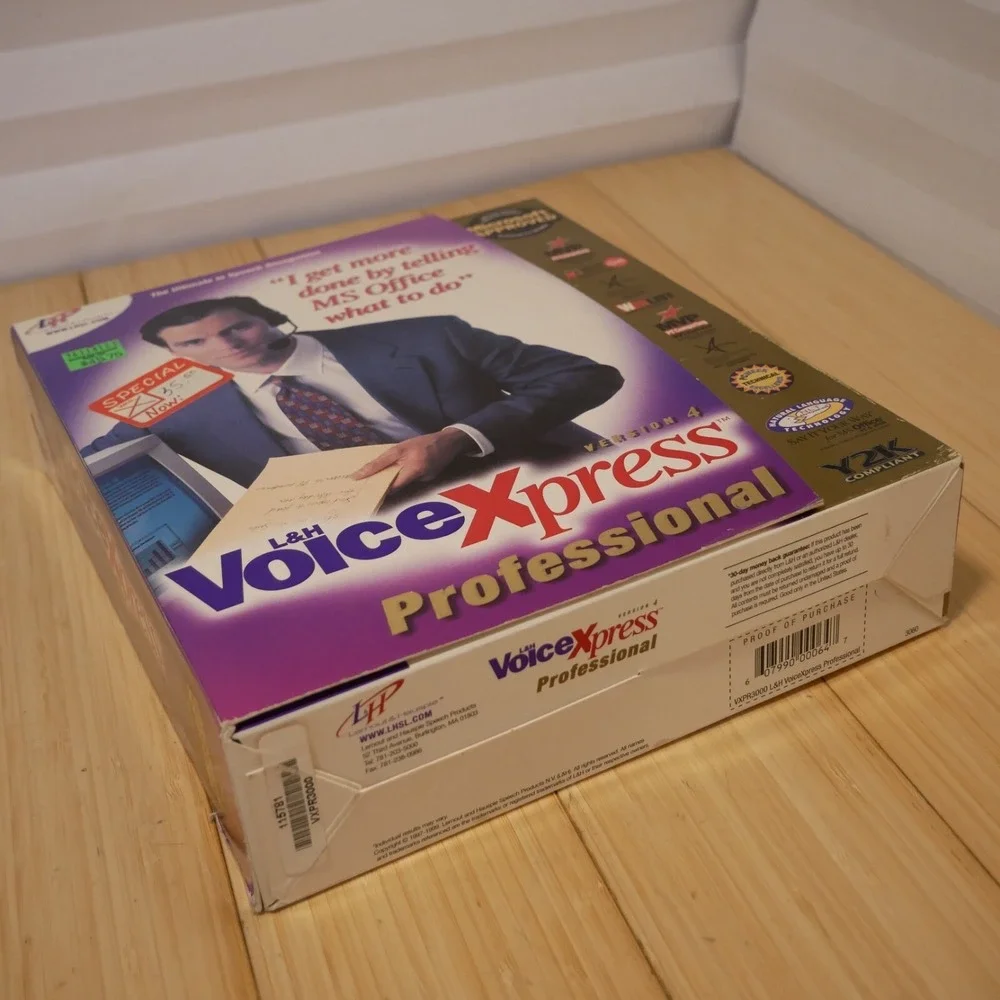 NOS VoiceXpress Professional Version 4 - Lernout + Hauspie‎ for Windows 1999 CD